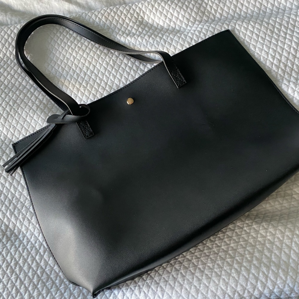NWOT Women's Soft Faux Leather Tote Shoulder Bag